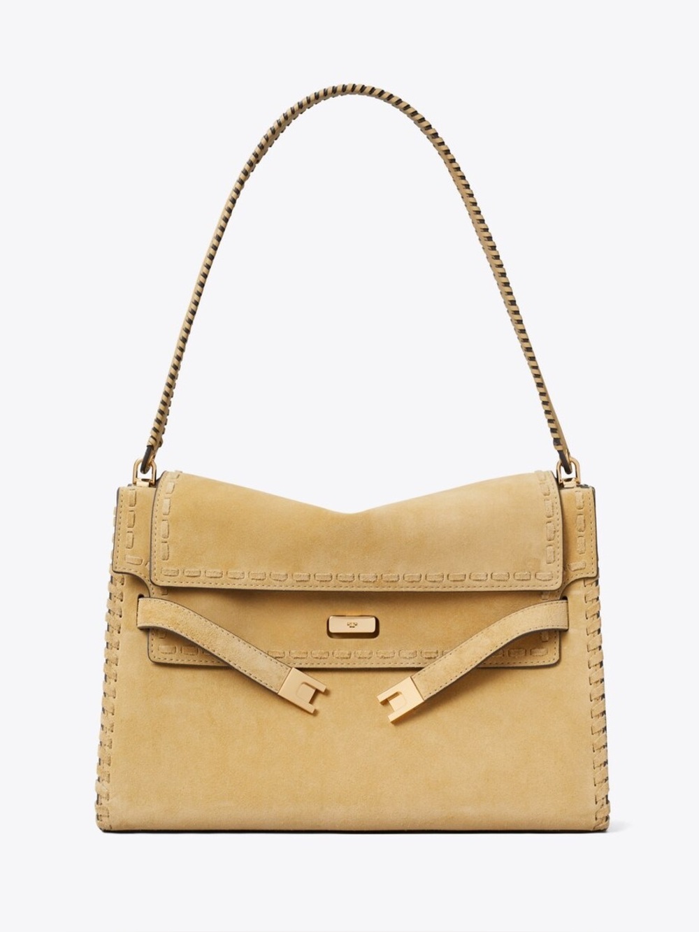 Tory Burch LEE RADZIWILL LARGE SUEDE SHOULDER BAG $1,260
